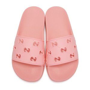 Women's rubber GG slide sandal